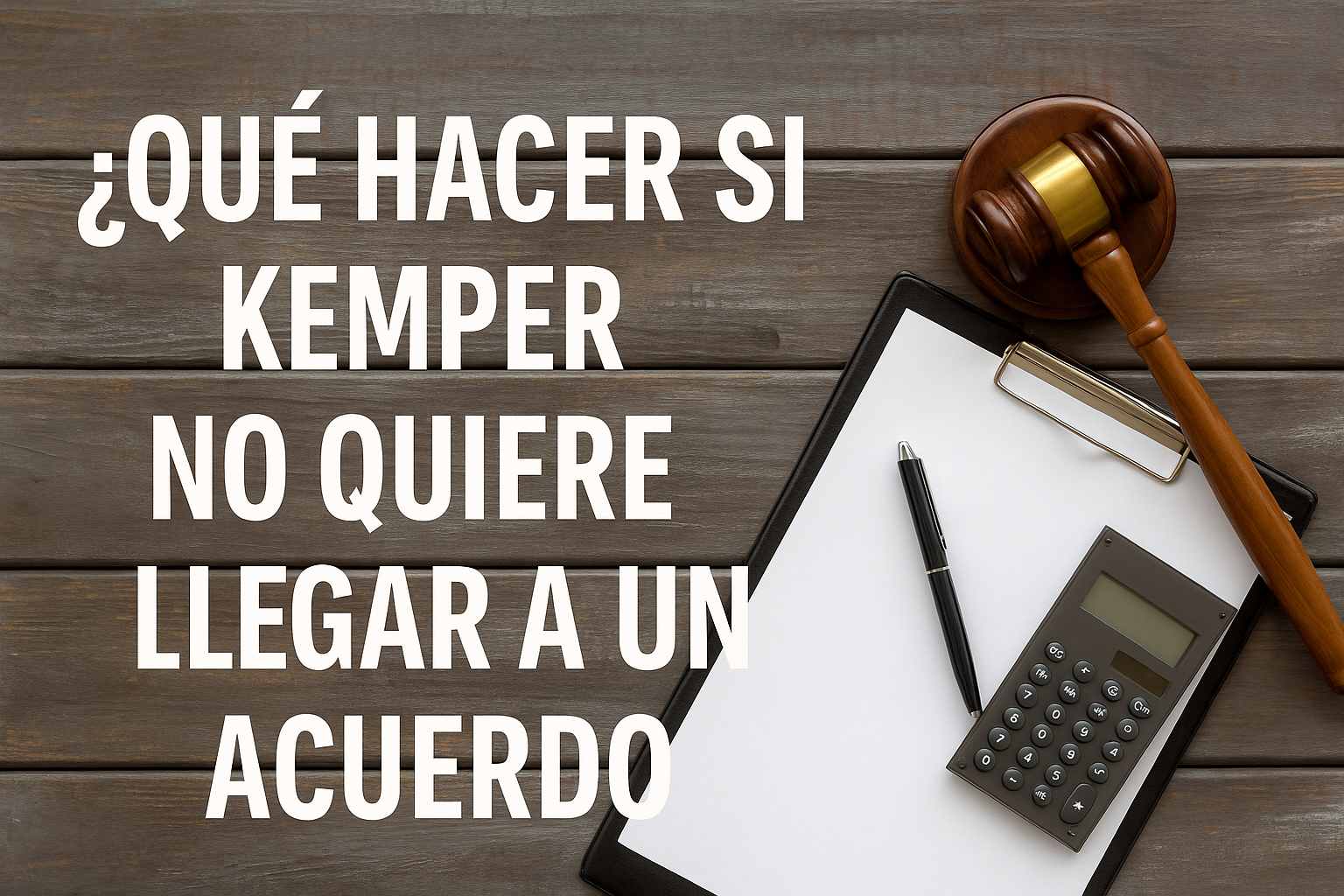 Kemper no quiere llegar a un acuerdo