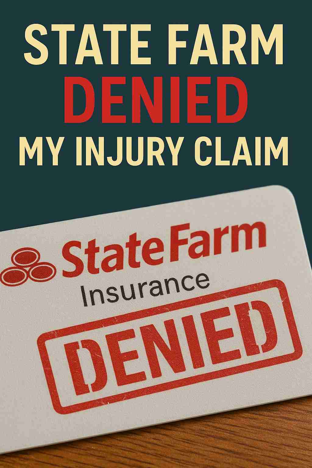State Farm Denied My Injury Claim