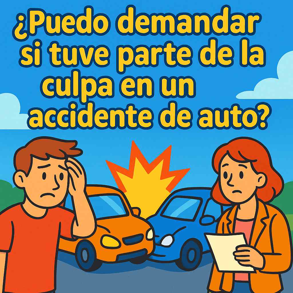 ¿Puedo Demandar Si Tuve Parte de la Culpa en un Accidente de Auto?