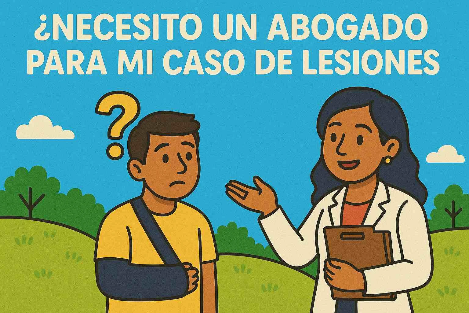 Necesito un abogado para mi caso de lesiones?