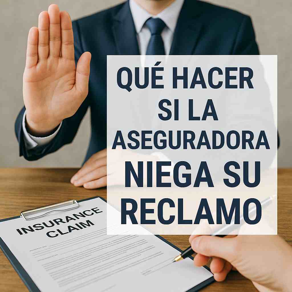 Qué hacer si la aseguradora niega su reclamo