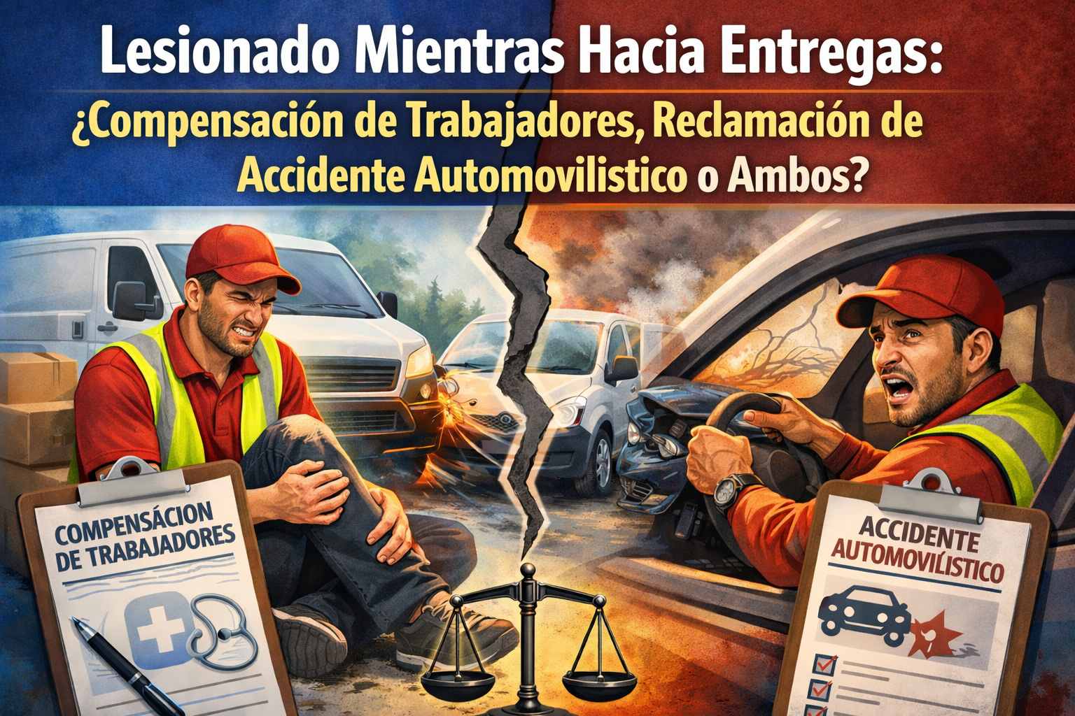 Lesionado Mientras Hacía Entregas