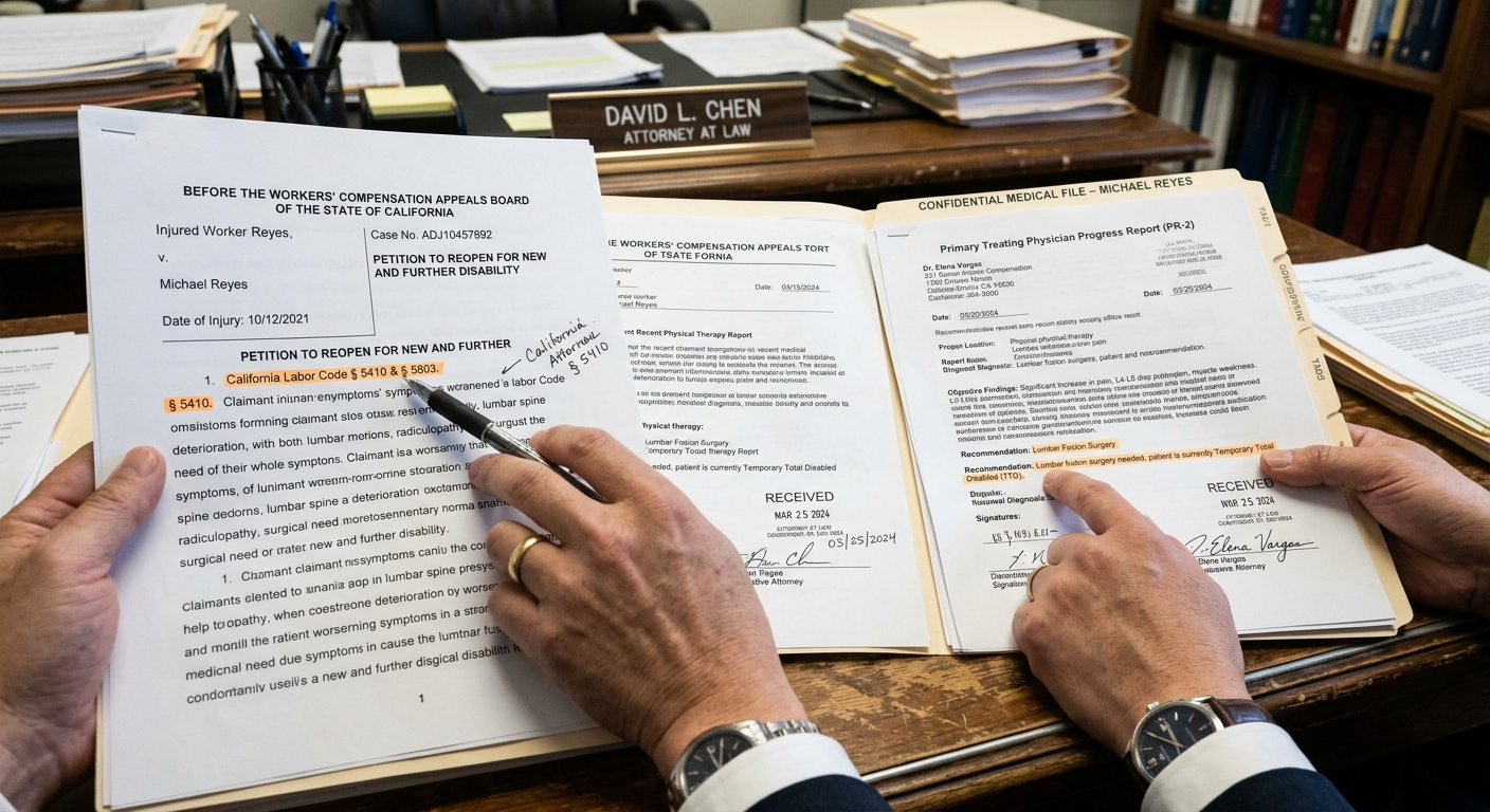 Reabrir un Caso de Compensación en CA